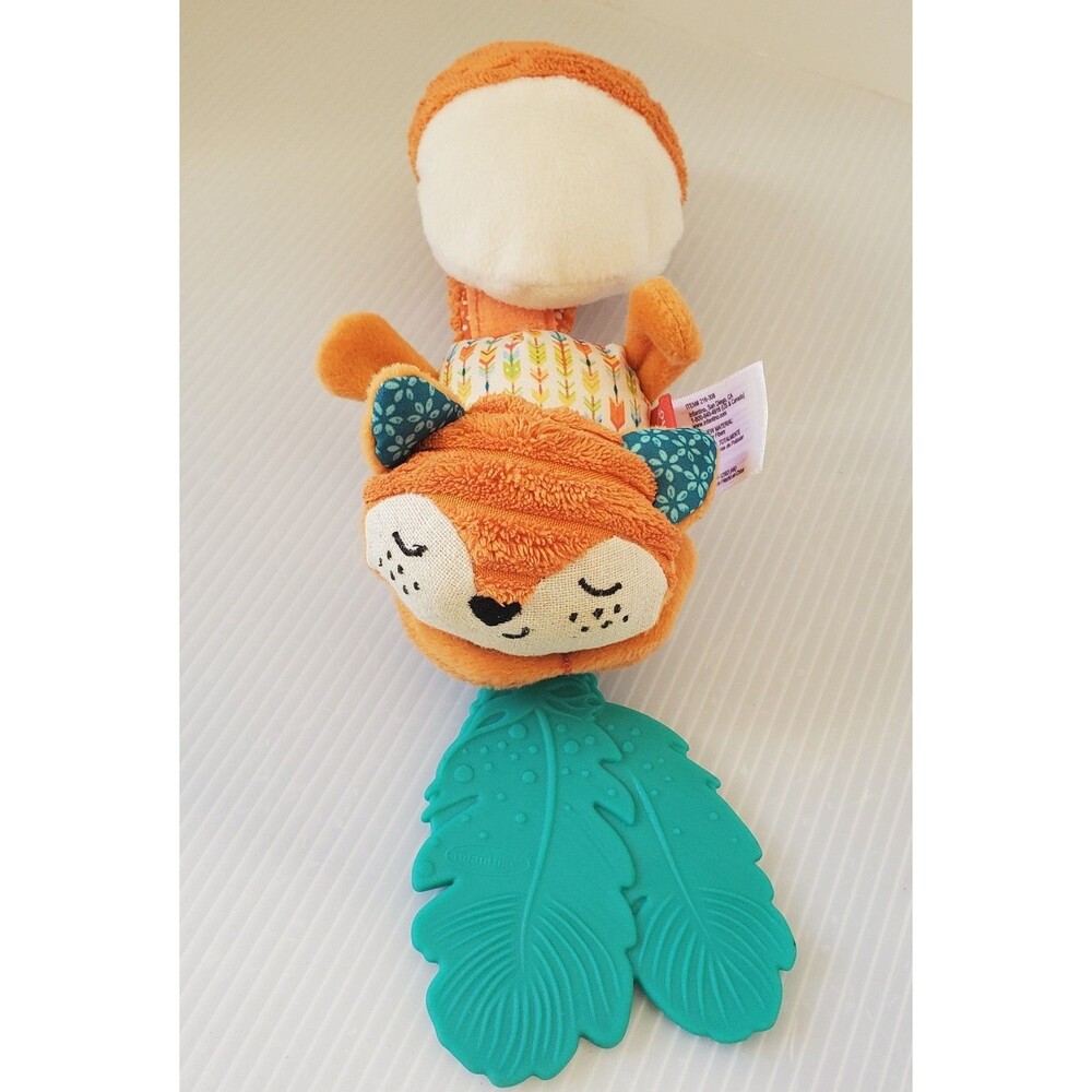 Infantino Go Gaga Jittery Fox Baby Car Seat Stroller Toy Teether Pram Rattle